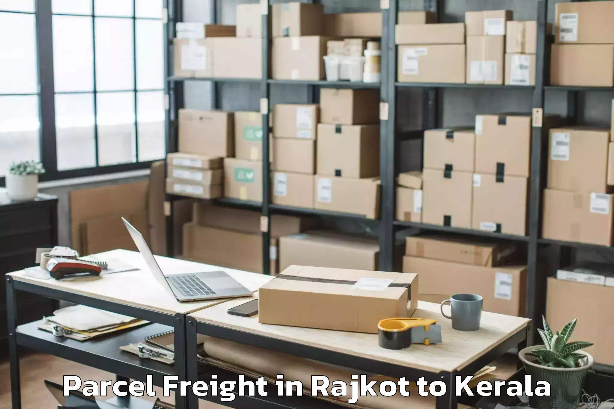 Leading Rajkot to Kallikkad Parcel Freight Provider